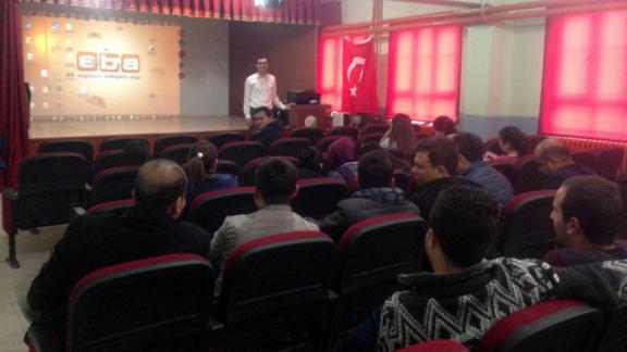 Adana Tufanbeyli´de öğretmen ve yöneticilere EBA tanıtım toplantısı yapıldı 